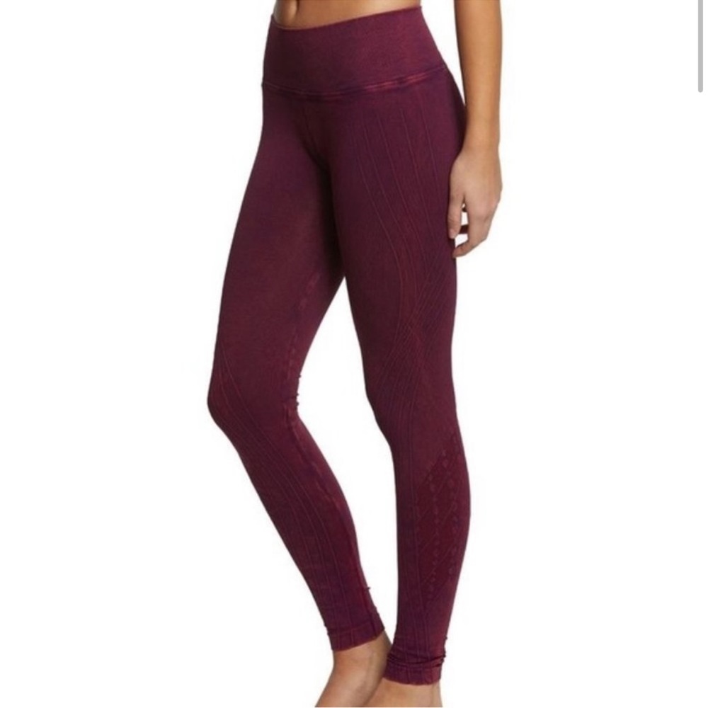 NUX Mesa Leggings Violet Wine seamless pants Size Medium